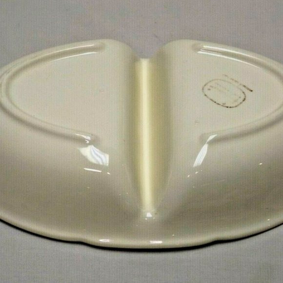 Franciscan Earthenware Hand Painted Apple Divided Oval Vegetable Bowl USA 63-71 - Picture 9 of 13